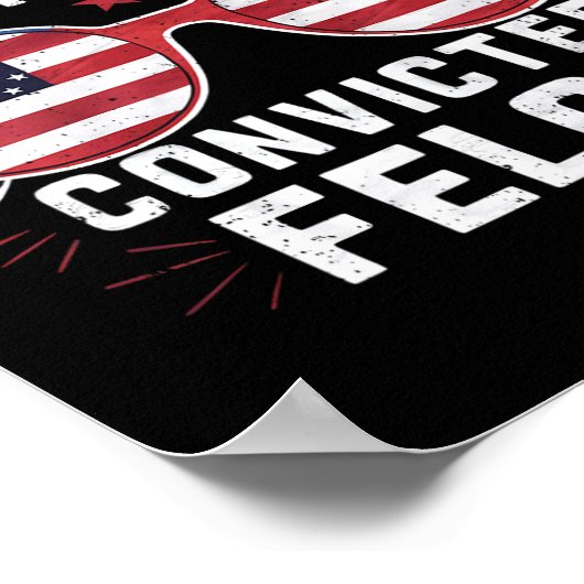 Stemmen op de veroordeelde misdadiger Funny Pro Tr Poster (Hoek)