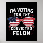 Stemmen op de veroordeelde misdadiger Funny Pro Tr Poster (Voorkant)