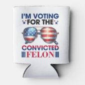 Stemmen op veroordeelde misdadiger Trump President Blikjeskoeler (Voorkant)