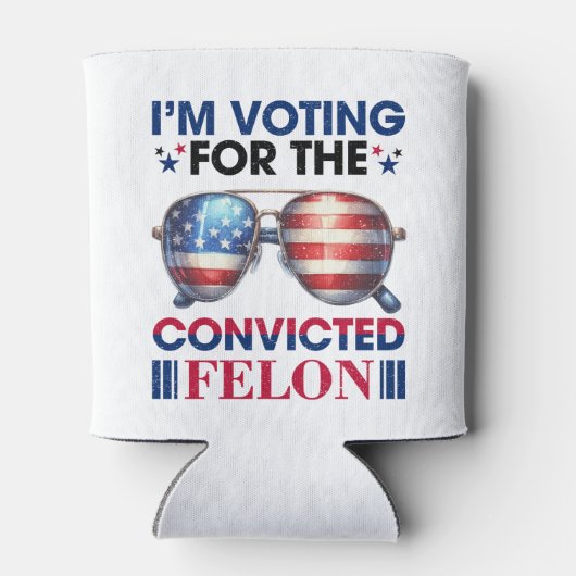 Stemmen op veroordeelde misdadiger Trump President Blikjeskoeler (Achterkant)