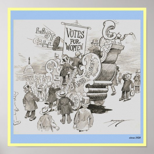 Stemmen over politieke verkiezingen voor vrouwen i poster (Voorkant)