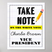 stemmen poster schoolklaslokaal (Voorkant)