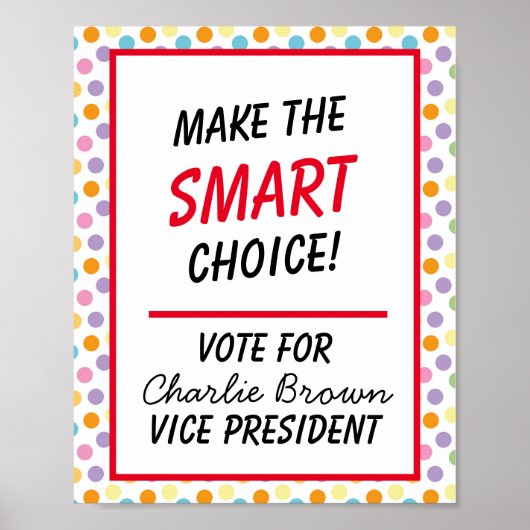 Stemmen Poster voor School Classroom - Smart Vote" (Voorkant)