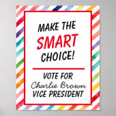 Stemmen Poster voor School Classroom - Smart Vote" (Voorkant)