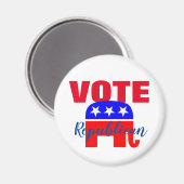 STEMMEN Republikein met patriottisch olifant Magneet (Voorkant / Achterkant)