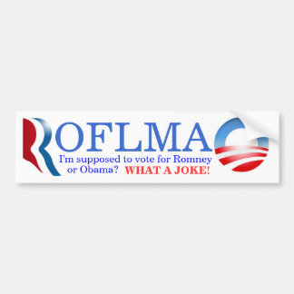 Stemmen Romney of Obama? Bumpersticker