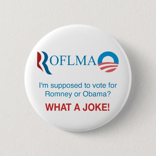 Stemmen Romney of Obama? Ronde Button 5,7 Cm (Voorkant)