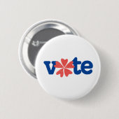 Stemmen Ronde Button 5,7 Cm (Voorkant /achterkant)