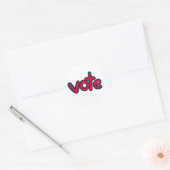Stemmen Ronde Sticker (Envelop)