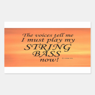 Stemmen string die zeggen moet rechthoekige knop a sticker