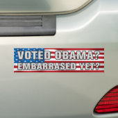 Stemmen tegen Obama? Bumpersticker (Op auto)