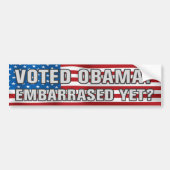 Stemmen tegen Obama? Bumpersticker (Voorkant)
