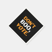 Stemmen tegen zwart oranje wit Halloween papier Servet (Hoek)