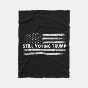 Stemmen Trump 2024 Patriottische Amerikaanse vlag Fleece Deken