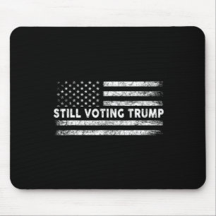 Stemmen Trump 2024 Patriottische Amerikaanse vlag Muismat