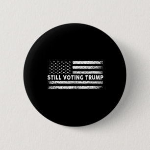 Stemmen Trump 2024 Patriottische Amerikaanse vlag Ronde Button 5,7 Cm