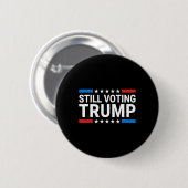 Stemmen Trump 2024 Patriottische Amerikaanse vlag  Ronde Button 5,7 Cm (Voorkant /achterkant)