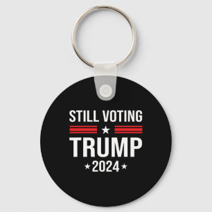 Stemmen Trump 2024 Patriottische Amerikaanse vlag Sleutelhanger