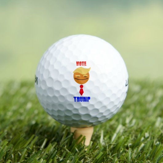Stemmen Trump Rode Stropdas-lachende Trump Afbeeld Golfballen (Insitu Shirt)