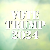 Stemmen Trump Venster Cling Raamsticker (Vel 3)