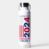 Stemmen Trump Veroordeelde Felon 2024 Waterfles (Voorkant)