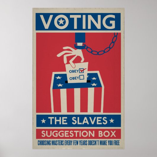 Stemmen uw afdrukken poster (Voorkant)