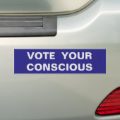 STEMMEN UW CONSCIOUS 2016 BUMPERSTICKER (Op auto)