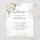 Stemmen van het programma voor het uitzenden van w flyer (Voorkant)