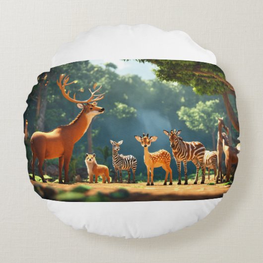 Stemmen van het wild rond kussen (Voorkant)