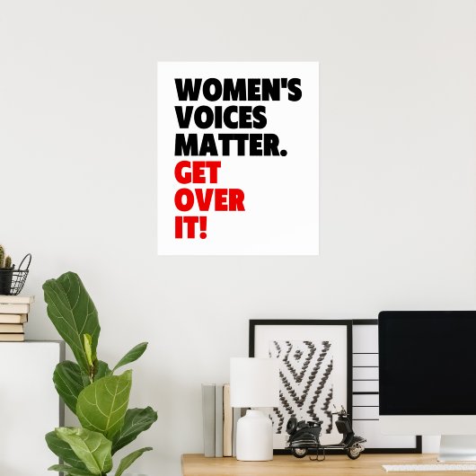 Stemmen van vrouwen gaan er over poster (Thuiskantoor)