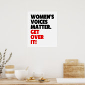 Stemmen van vrouwen gaan er over poster (Keuken)