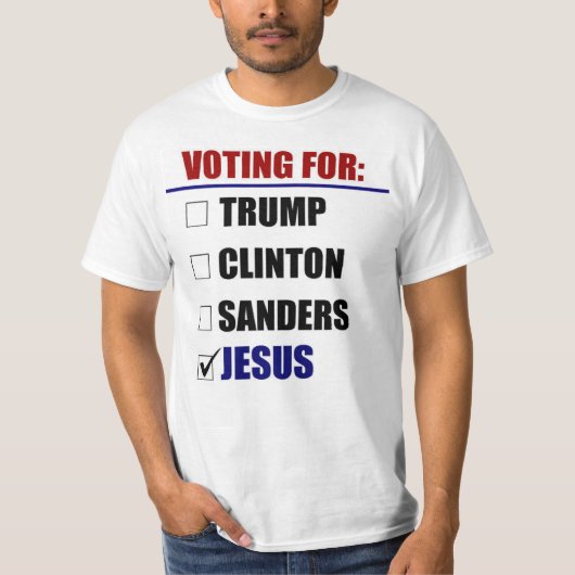 Stemmen voor 2016 - Jezus T-shirt (Voorkant)
