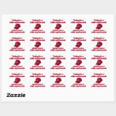 Stemmen voor blanke suprematie vierkante sticker (Vel)