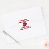 Stemmen voor blanke suprematie vierkante sticker (Envelop)