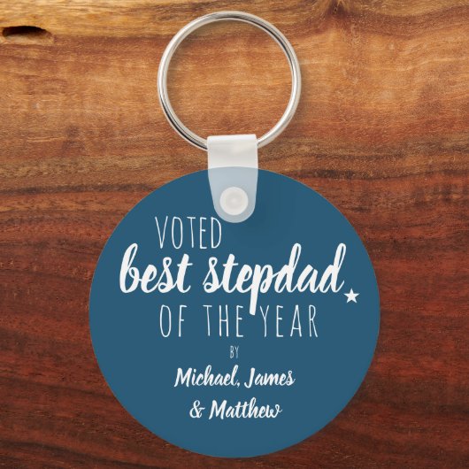 Stemmen vóór ... Blauwe Sleutelhanger (Voorkant)