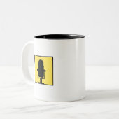 Stemmen voor Blogging Logo Coffee Mok (Voorkant links)