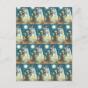 STEMMEN VOOR CEMETEREN, VAARTUIGEN, BORD EN GROOM BRIEFKAART