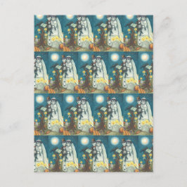 STEMMEN VOOR CEMETEREN, VAARTUIGEN, BORD EN GROOM BRIEFKAART