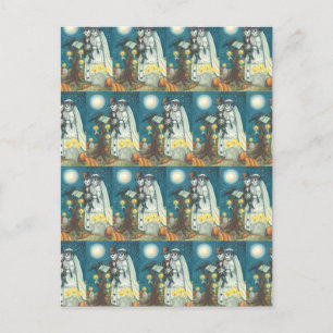 STEMMEN VOOR CEMETEREN, VAARTUIGEN, BORD EN GROOM BRIEFKAART