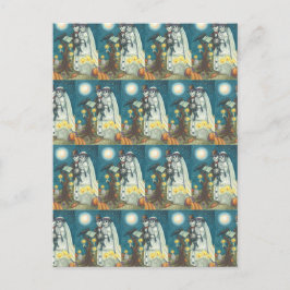 STEMMEN VOOR CEMETEREN, VAARTUIGEN, BORD EN GROOM BRIEFKAART