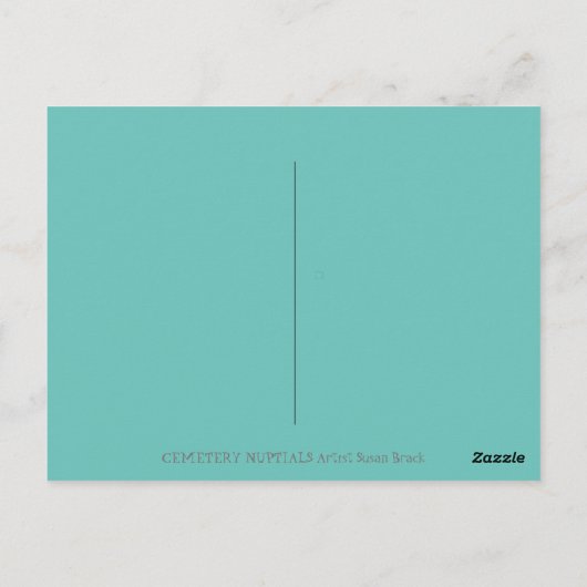 STEMMEN VOOR CEMETEREN, VAARTUIGEN, BORD EN GROOM BRIEFKAART (Achterkant)