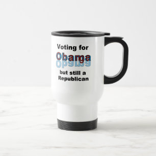 Stemmen voor Change-Obama Travel Mug Reisbeker