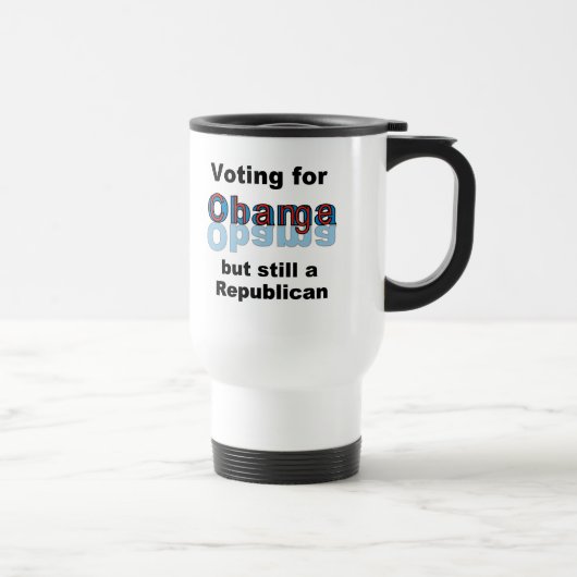 Stemmen voor Change-Obama Travel Mug Reisbeker (Rechts)