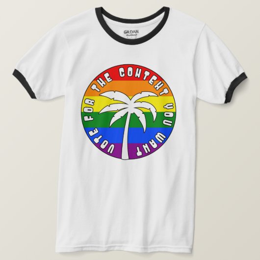 Stemmen voor Context PRIDE-rechten T-shirt (Design voorkant)