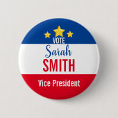 Stemmen voor de verkiezing van de studentenraad Bu Ronde Button 5,7 Cm (Voorkant)