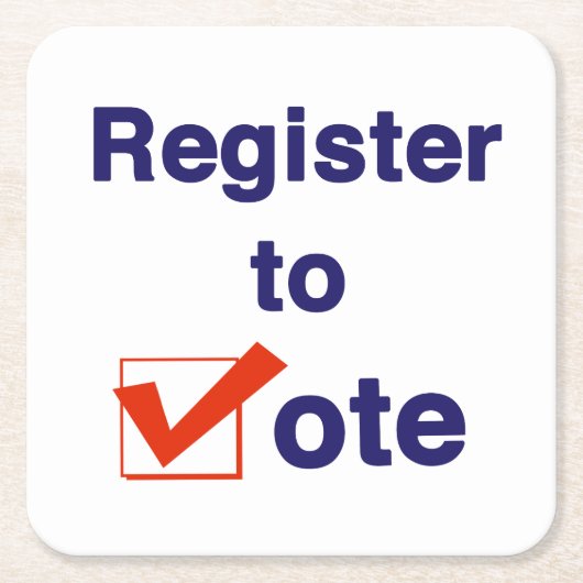 Stemmen voor de verkiezingen van 2026 kartonnen onderzetters (Voorkant)