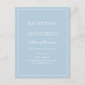 Stemmen voor een bruiloft in Omphalodenblauw Informatiekaartje (Achterkant)