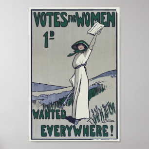 Stemmen voor gezochte vrouwen poster