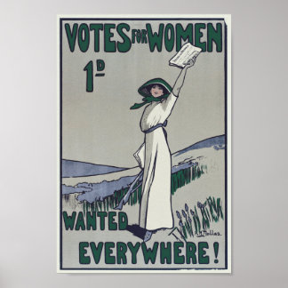 Stemmen voor gezochte vrouwen poster