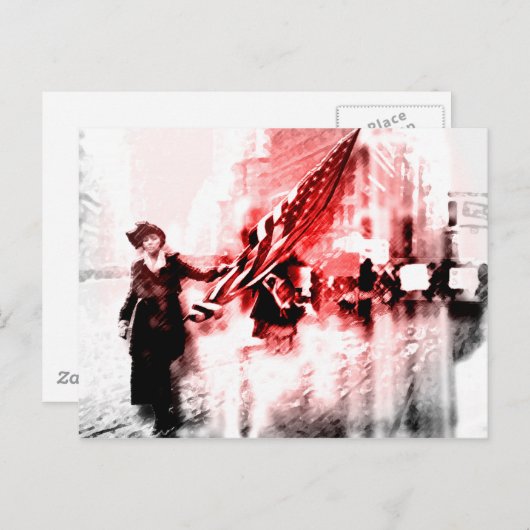 Stemmen voor haar briefkaart (Voorkant / Achterkant)